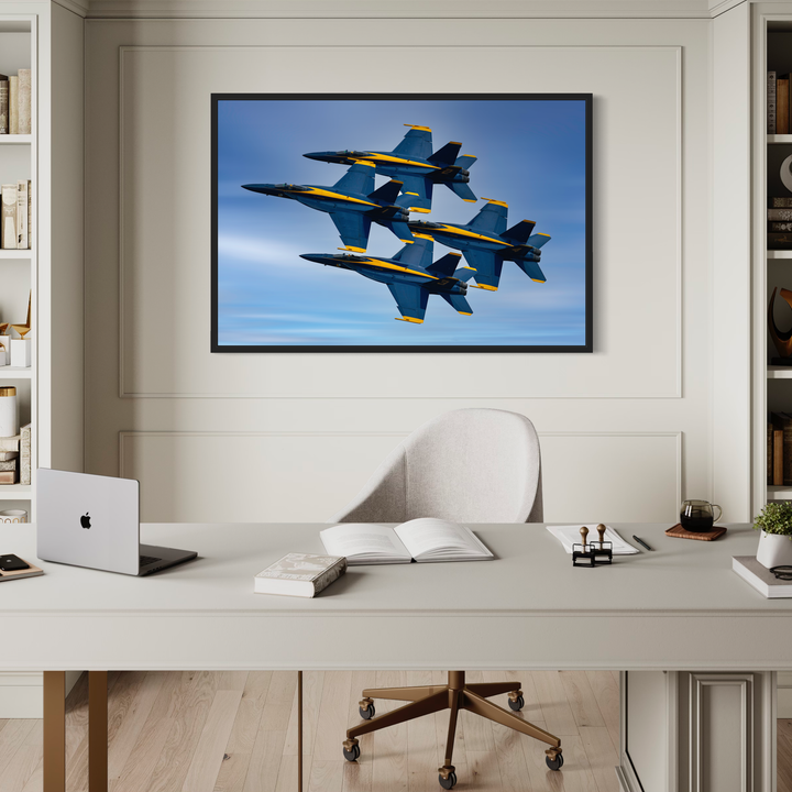 Blue Angels Jet Formation Fine Art Aviation Print Metal, Canvas, Paper, Acrylic Chris Fabregas Photography Wall Art print High-quality fine art photography print
