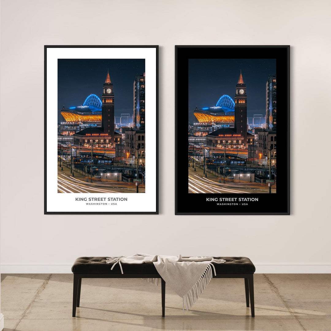 Chris Fabregas Fine Art Photography Digital Download KING STREET STATION Photo Download: Seattle PNW Wall Art & Lumen Field Wall Art print High-quality fine art photography print