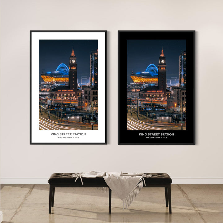 Chris Fabregas Fine Art Photography Digital Download KING STREET STATION Photo Download: Seattle PNW Wall Art & Lumen Field Wall Art print High-quality fine art photography print