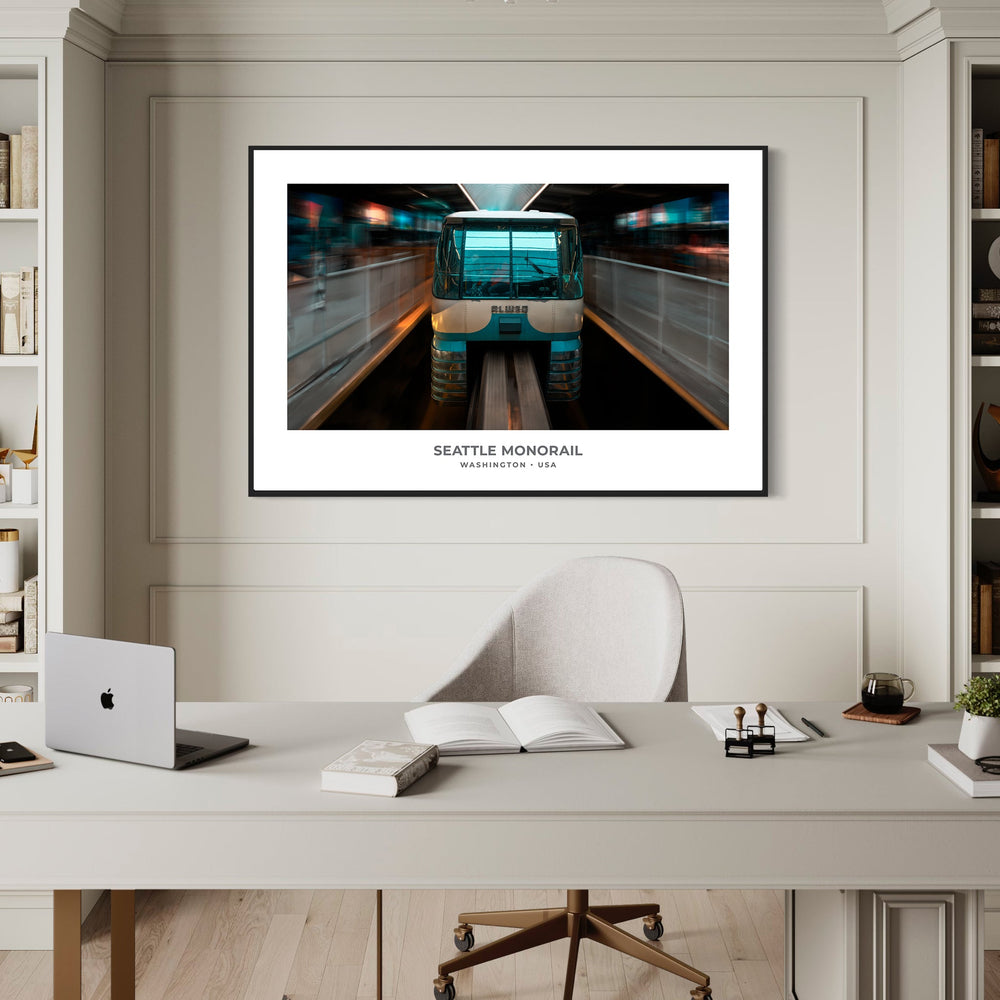 Chris Fabregas Fine Art Photography Digital Download Seattle Monorail Digital Download, Iconic Fine Art Print Home Decor Wall Art print High-quality fine art photography print