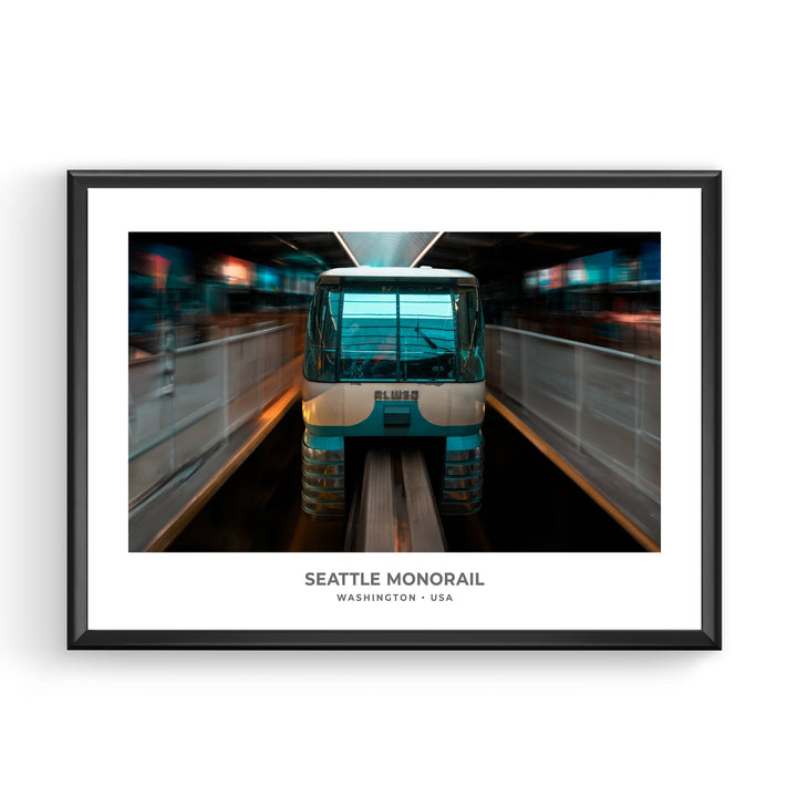 Chris Fabregas Fine Art Photography Digital Download Seattle Monorail Digital Download, Iconic Fine Art Print Home Decor Wall Art print High-quality fine art photography print