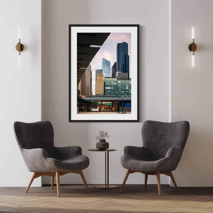 Seattle Skyline Architecture Print, Downtown Cityscape Wall Art Metal, Canvas, Paper, Acrylic Chris Fabregas Photography Wall Art print High-quality fine art photography print