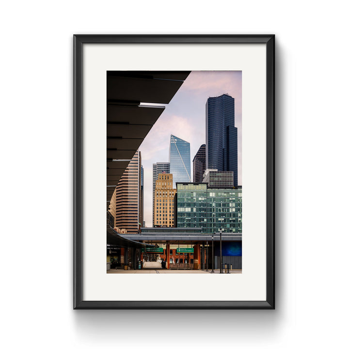 Seattle Skyline Architecture Print, Downtown Cityscape Wall Art Metal, Canvas, Paper, Acrylic Chris Fabregas Photography Wall Art print High-quality fine art photography print