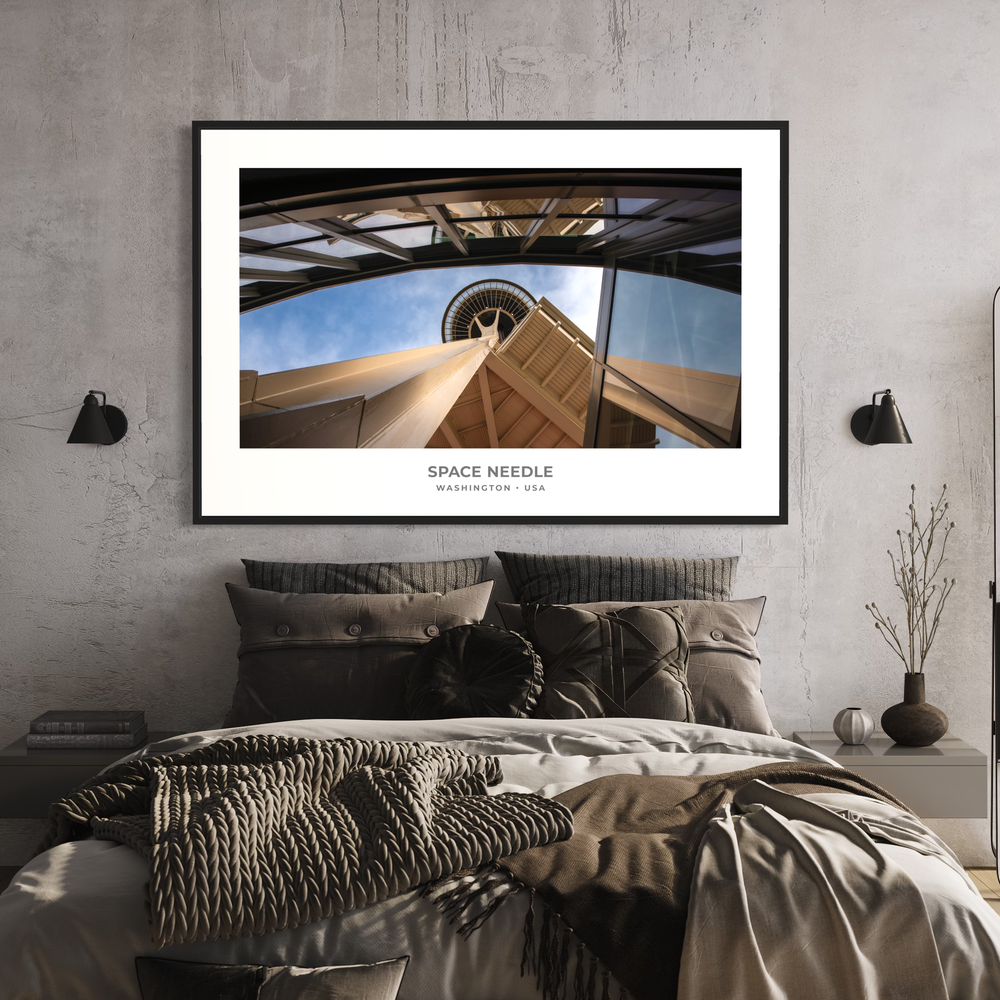 Chris Fabregas Fine Art Photography Digital Download Seattle Space Needle Digital Download | Iconic Fine Art Print Wall Art print High-quality fine art photography print