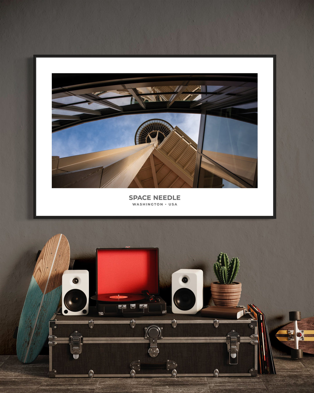 Chris Fabregas Fine Art Photography Digital Download Seattle Space Needle Digital Download | Iconic Fine Art Print Wall Art print High-quality fine art photography print