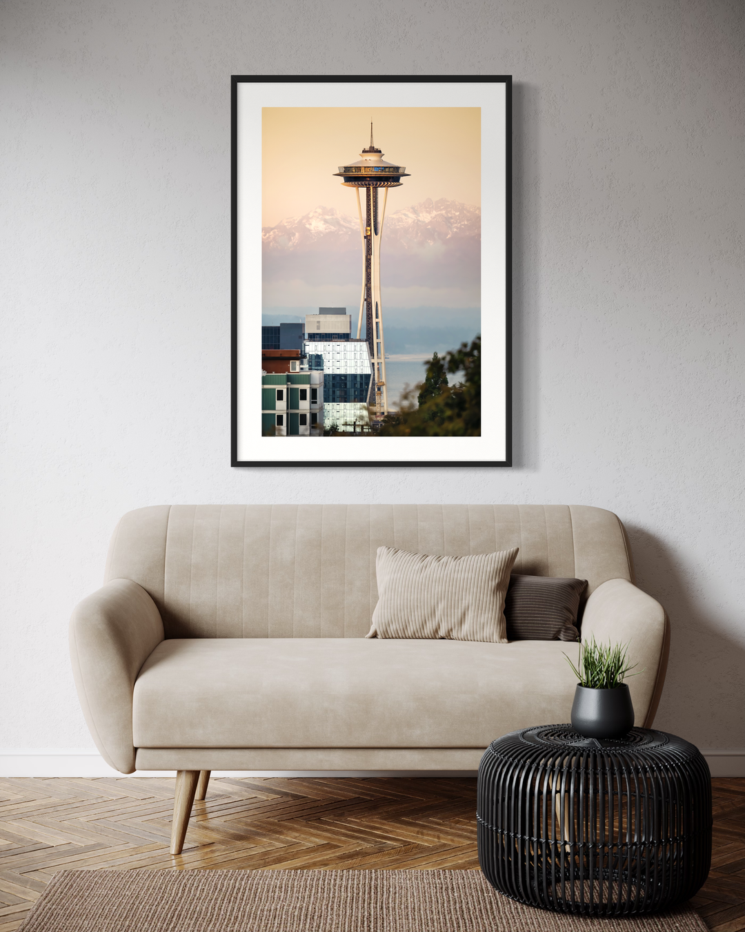 Space Needle Fine Art Print, Seattle Skyline Photography, Cityscape Art Metal, Canvas, Paper, Acrylic Chris Fabregas Photography Wall Art print High-quality fine art photography print