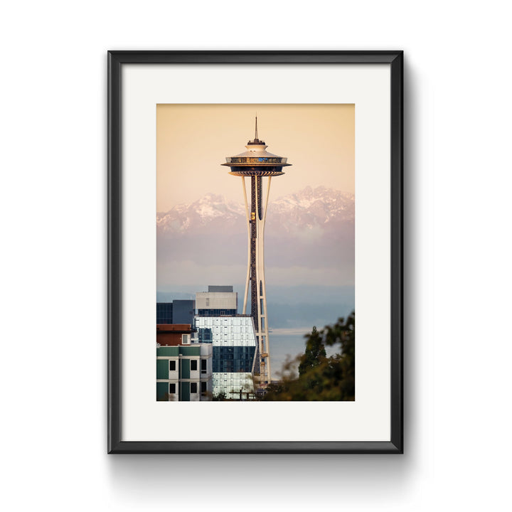 Space Needle Fine Art Print, Seattle Skyline Photography, Cityscape Art Metal, Canvas, Paper, Acrylic Chris Fabregas Photography Wall Art print High-quality fine art photography print