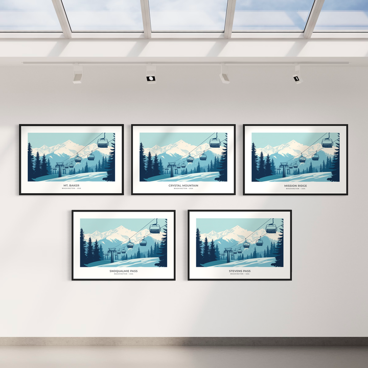 Chris Fabregas Fine Art Photography Digital Download WASHINGTON SKI RESORTS, Digital Printable Art Wall Art print High-quality fine art photography print