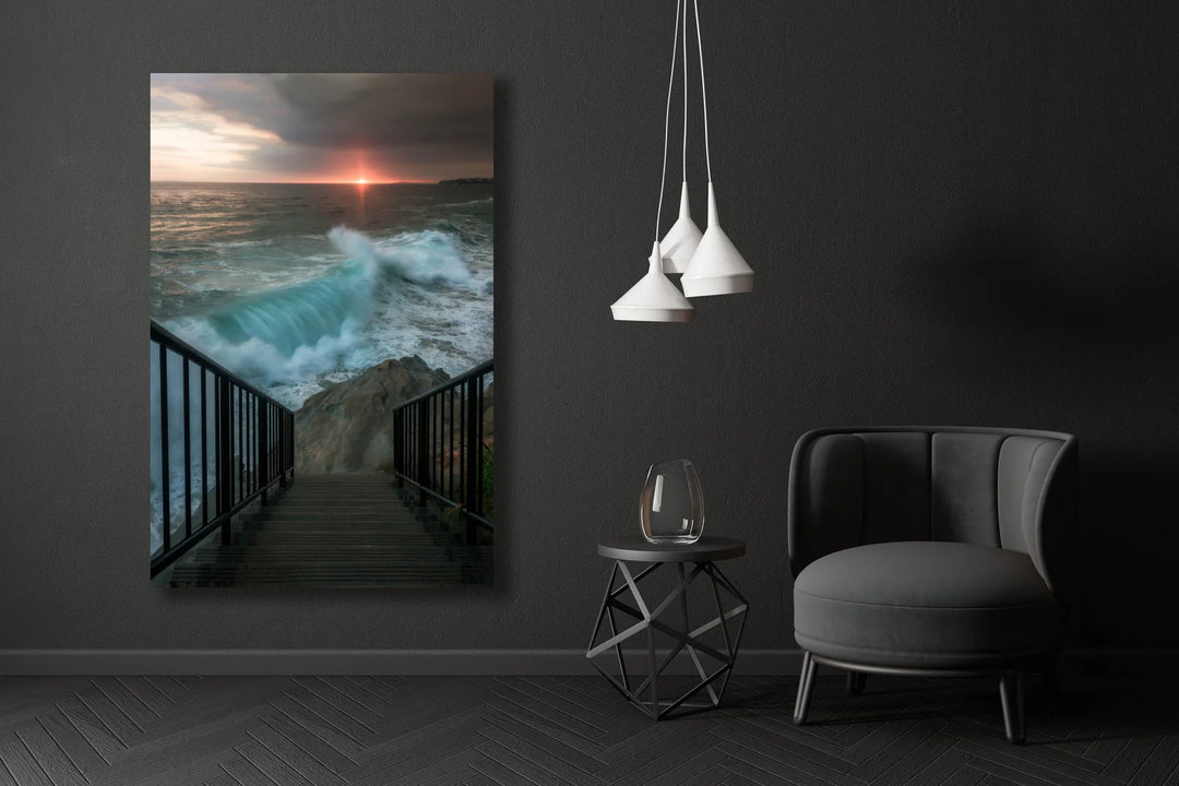 Laguna Beach coastal fine art photography with warm ocean light