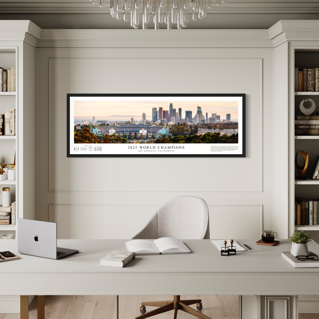 2025 World Champions – Los Angeles Dodgers Panoramic Fine Art Print (Signed & Numbered Limited Edition /99) Archival Print Chris Fabregas Fine Art Photography Wall Art print High-quality fine art photography print 