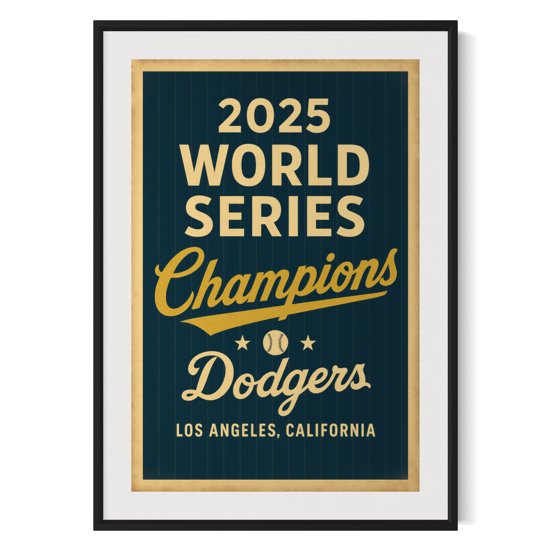2025 World Series Champions Dodgers Poster Printable | Los Angeles Dodgers Vintage Wall Art | Instant JPEG Download Digital Download Chris Fabregas Fine Art Photography Wall Art print High-quality fine art photography print 