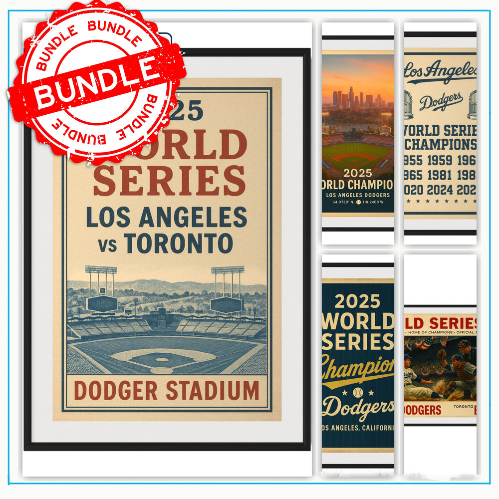 2025 World Series Digital Fan Pack | Dodgers Champions Bundle (8 Files) | Instant Download Digital Download Chris Fabregas Fine Art Photography Wall Art print High-quality fine art photography print 