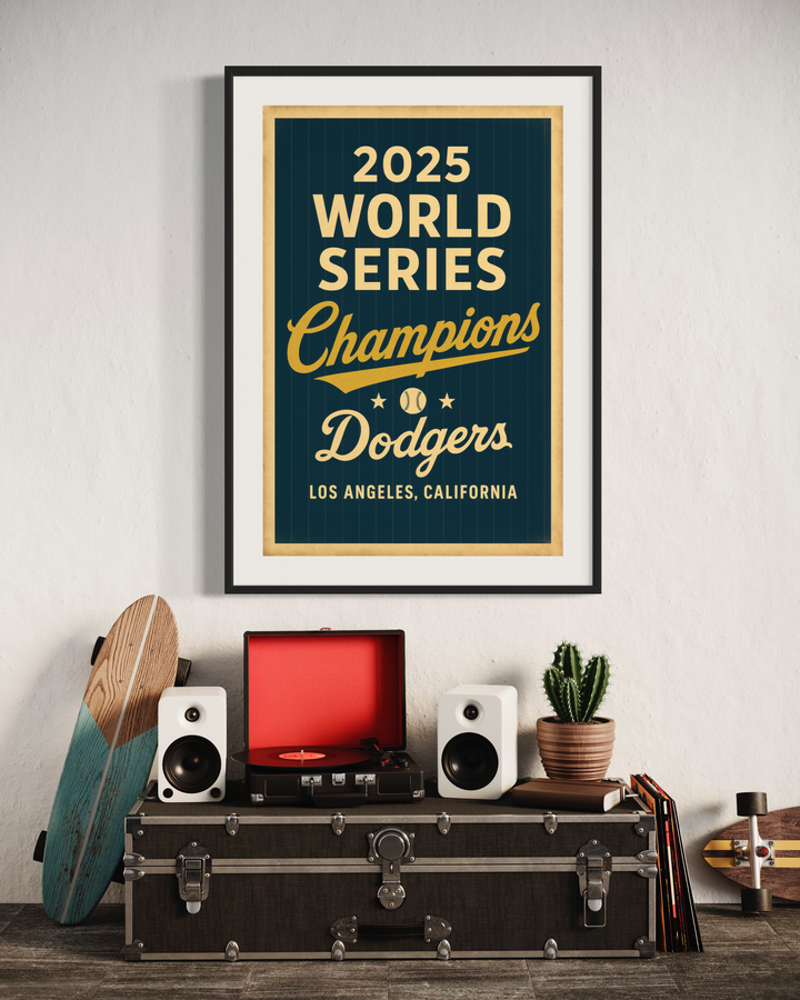 2025 World Series Poster Bundle (5 Prints) | Los Angeles vs Toronto | Dodger Stadium | World Champions + Championship Years | Vintage Baseball Wall Art | Digital Download Digital Download Chris Fabregas Fine Art Photography Wall Art print High-quality fine art photography print 