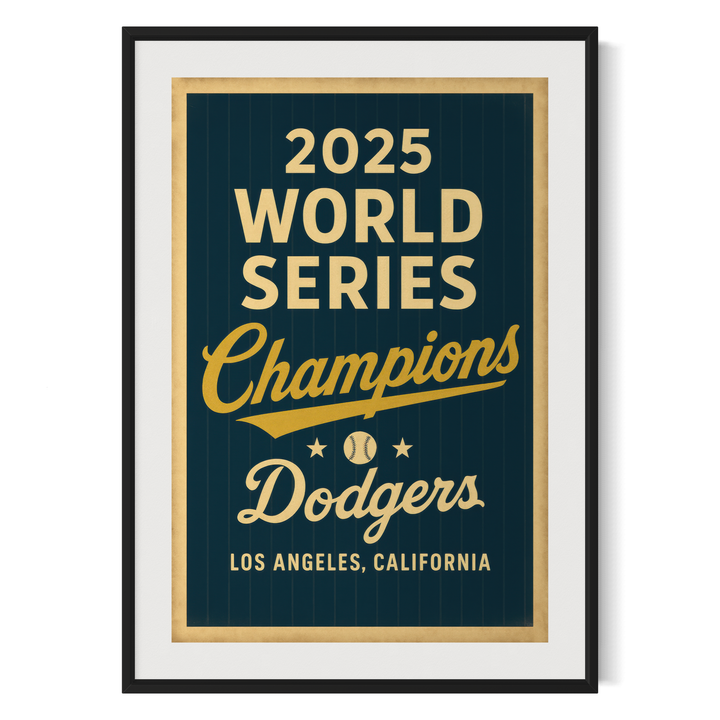 2025 World Series Poster Bundle (5 Prints) | Los Angeles vs Toronto | Dodger Stadium | World Champions + Championship Years | Vintage Baseball Wall Art | Digital Download Digital Download Chris Fabregas Fine Art Photography Wall Art print High-quality fine art photography print 