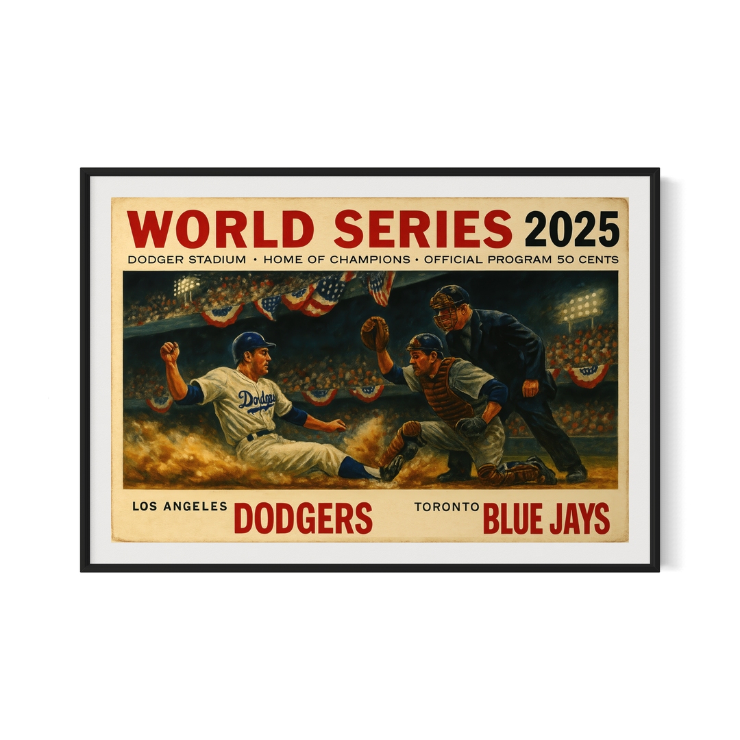2025 World Series Poster Bundle (5 Prints) | Los Angeles vs Toronto | Dodger Stadium | World Champions + Championship Years | Vintage Baseball Wall Art | Digital Download Digital Download Chris Fabregas Fine Art Photography Wall Art print High-quality fine art photography print 
