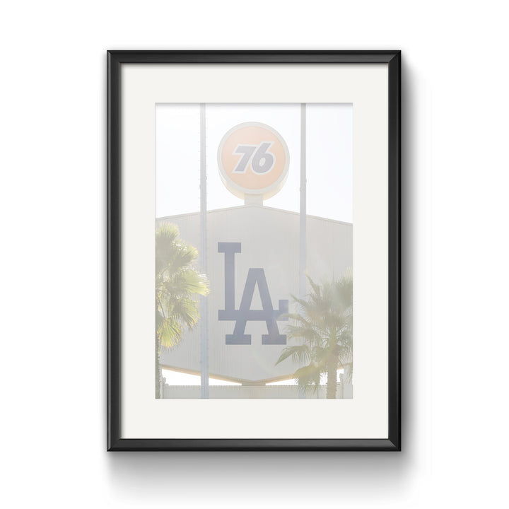 76 & LA – Chavez Ravine Sun Haze | Los Angeles Dodgers Baseball Fine Art Print Metal Print, Canvas, Acrylic, Inkjet Photo Chris Fabregas Photography Wall Art print High-quality fine art photography print 