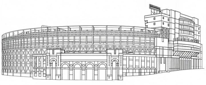 Neyland Stadium Panoramic Fine Art Print | Knoxville, Tennessee | 12 x 36