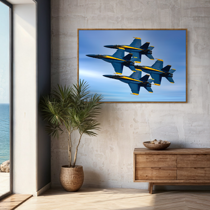 Blue Angels Jet Formation Fine Art Aviation Print Metal, Canvas, Paper, Acrylic Chris Fabregas Photography Wall Art print High-quality fine art photography print 