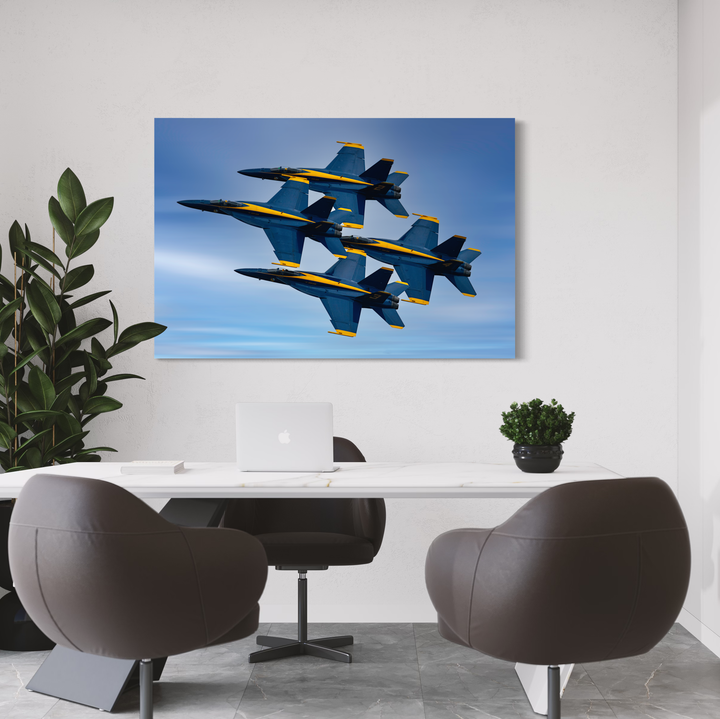 Blue Angels Jet Formation Fine Art Aviation Print Metal, Canvas, Paper, Acrylic Chris Fabregas Photography Wall Art print High-quality fine art photography print 
