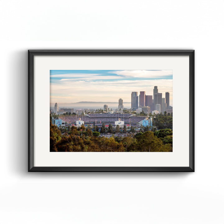 Dodger Stadium & LA Skyline 2024 World Series fine art print preview