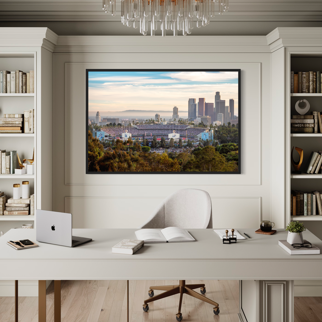 Dodger Stadium & LA Skyline 2024 World Series alternate print preview 3