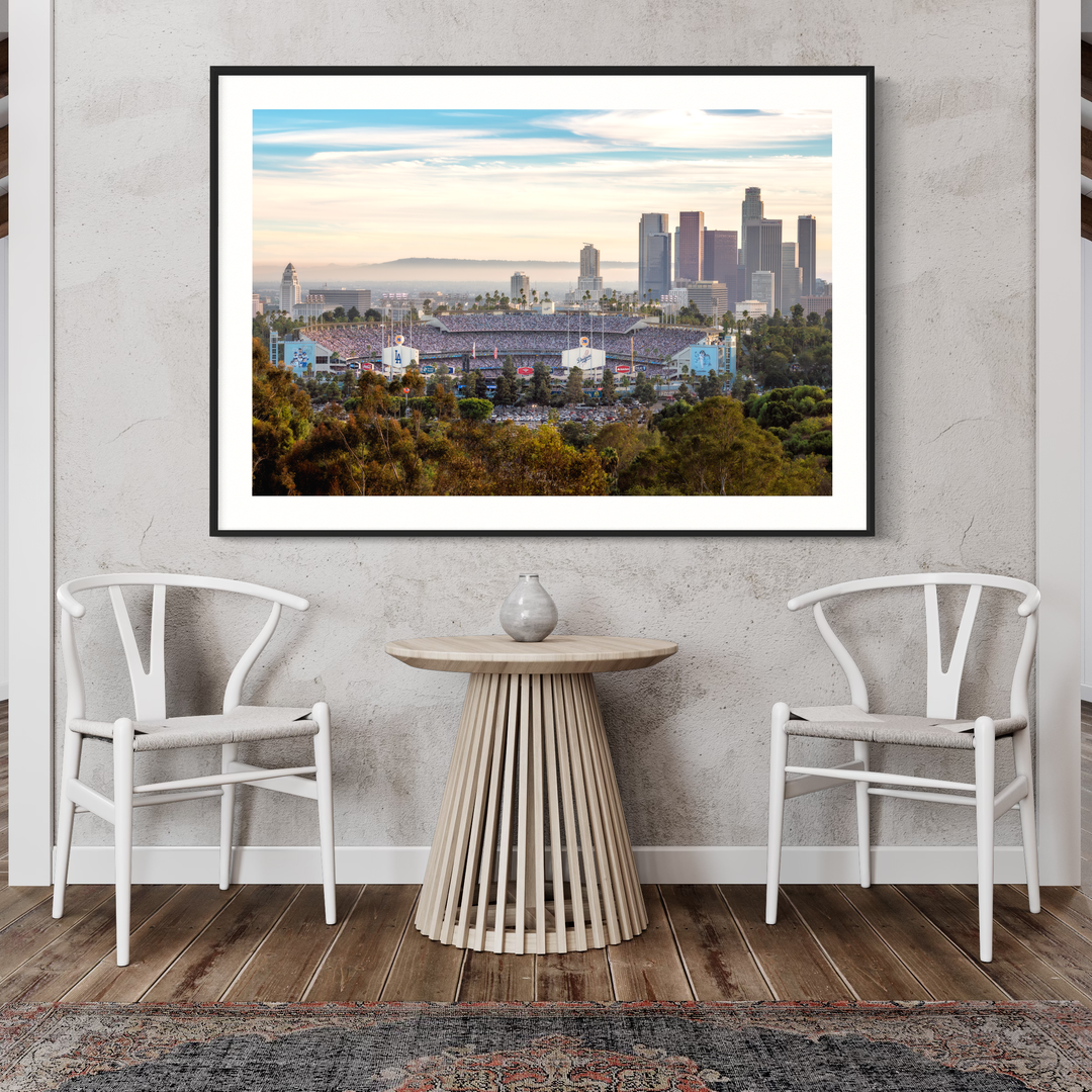 Dodger Stadium & LA Skyline 2024 World Series alternate print preview 5
