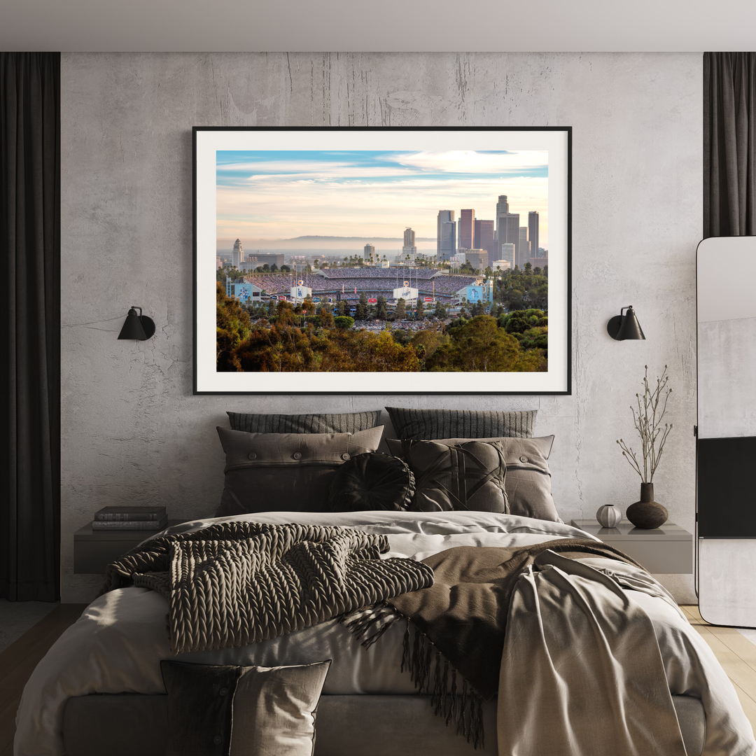 Dodger Stadium & LA Skyline 2024 World Series alternate print preview 2