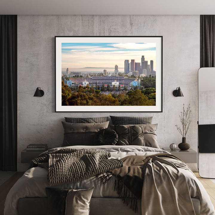 Dodger Stadium & LA Skyline 2024 World Series alternate print preview 2