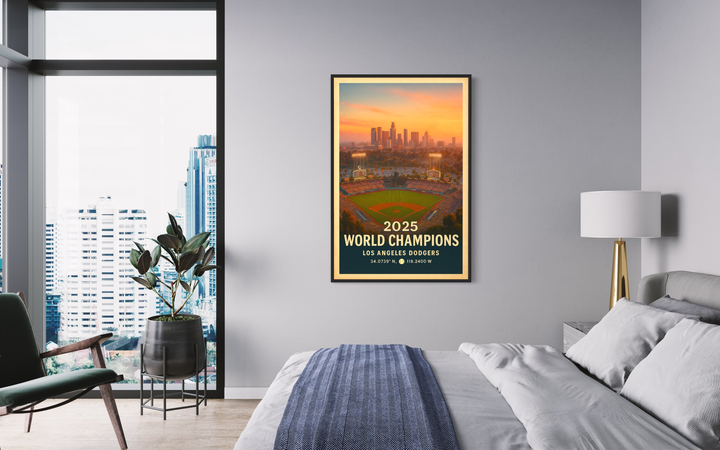 Dodger Stadium Sunset – Los Angeles Dodgers 2025 World Champions Digital Print Digital Download Chris Fabregas Fine Art Photography Wall Art print High-quality fine art photography print 