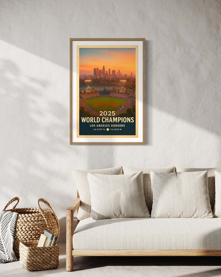 Dodger Stadium Sunset – Los Angeles Dodgers 2025 World Champions Digital Print Digital Download Chris Fabregas Fine Art Photography Wall Art print High-quality fine art photography print 