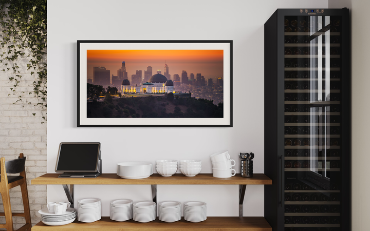 Griffith Observatory Print, Los Angeles Skyline Sunset Wall Art Metal Print, Canvas, Acrylic, Inkjet Photo Chris Fabregas Fine Art Photography Wall Art print High-quality fine art photography print 