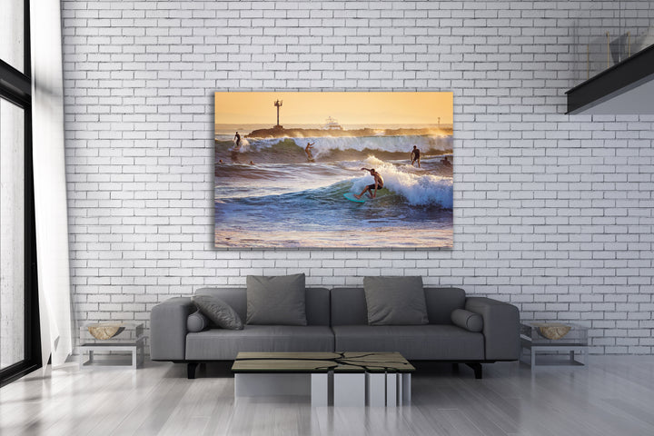 Party Waves – Seal Beach Surfer Fine Art Photography Print Metal, Wood, Canvas, Paper Chris Fabregas Photography Wall Art print High-quality fine art photography print 