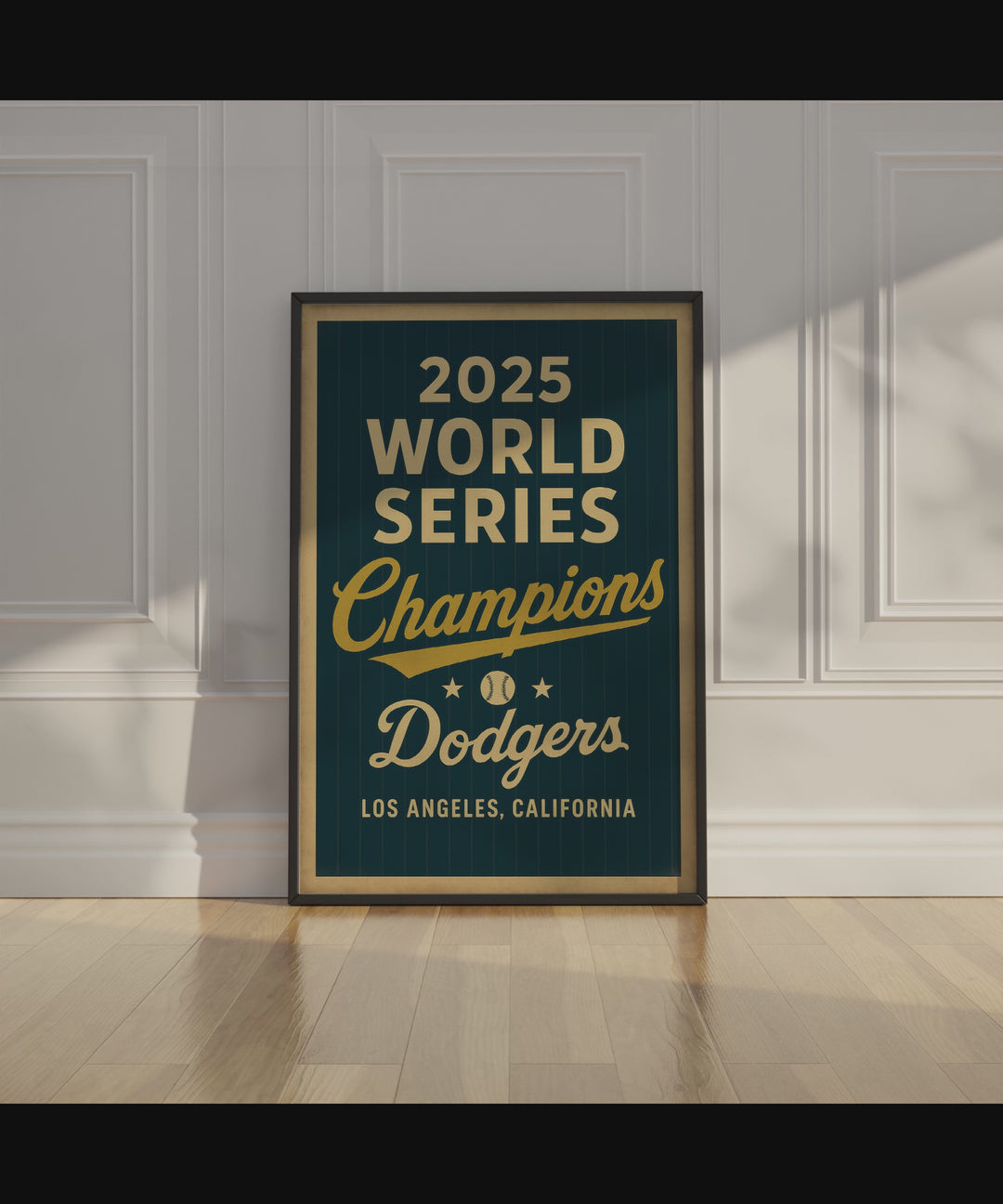 2025 World Series Champions Dodgers Poster Printable | Los Angeles Dodgers Vintage Wall Art | Instant JPEG Download