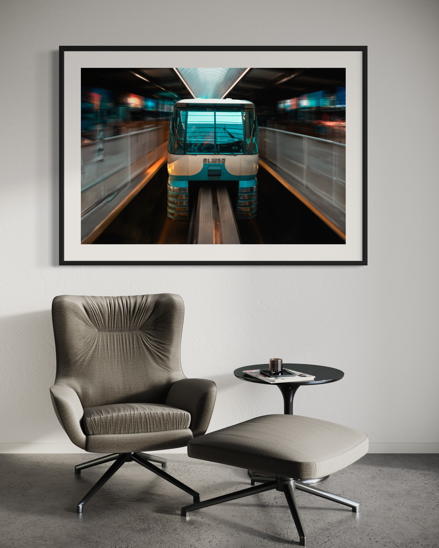 Seattle Monorail Limited Edition displayed in a refined room interior