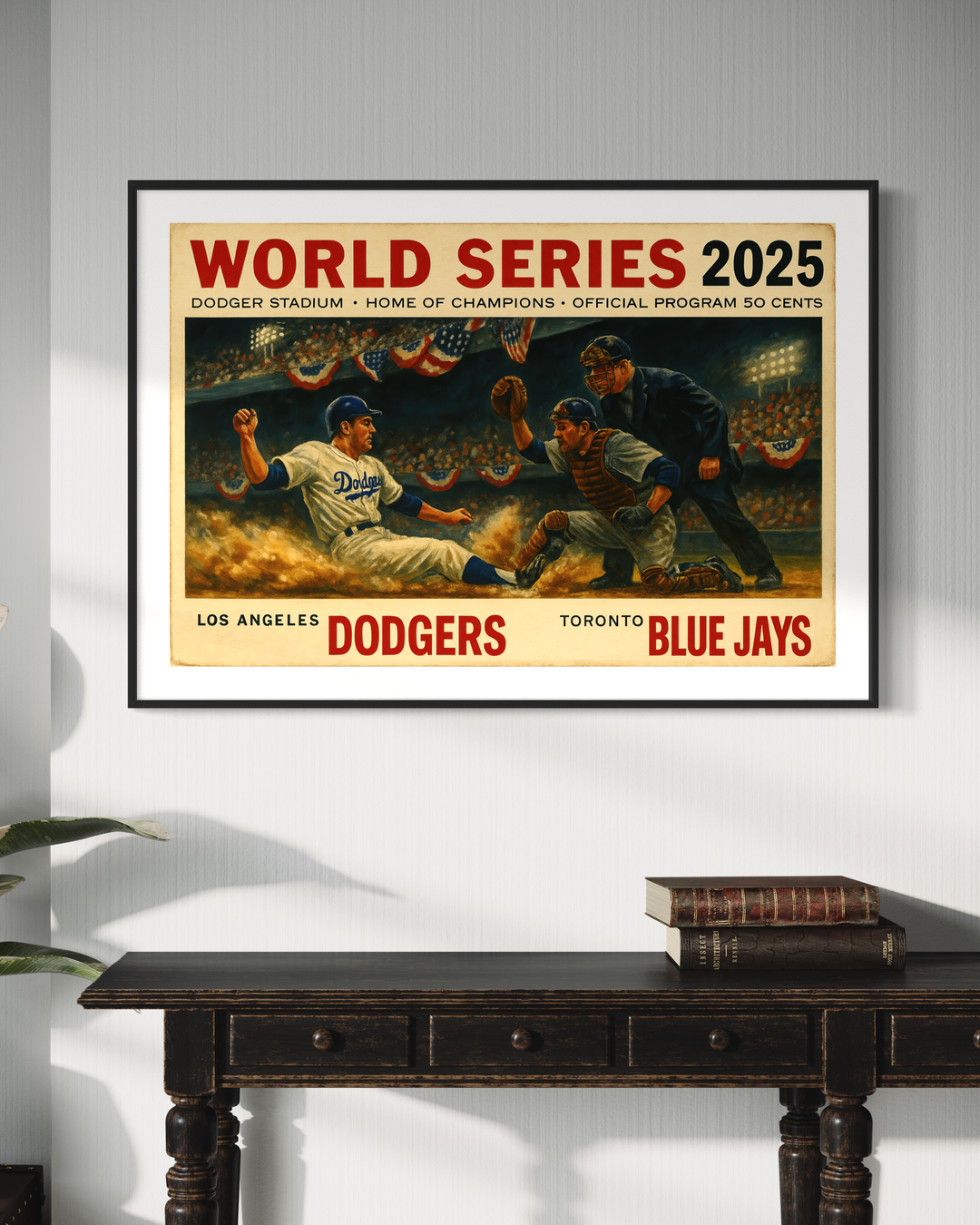 2025 World Series Dodgers vs Blue Jays Digital Poster alternate artwork preview 3