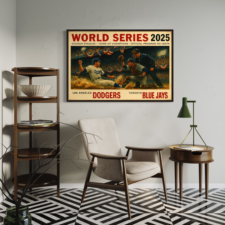 2025 World Series Dodgers vs Blue Jays Digital Poster alternate artwork preview 5