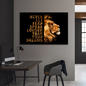 Chris Fabregas Fine Art Photography Motivational Canvas LION MOTIVATIONAL CANVAS, Inspirational Wall Decor Wall Art print