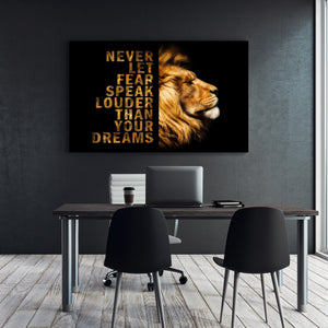 Chris Fabregas Fine Art Photography Motivational Canvas LION MOTIVATIONAL CANVAS, Inspirational Wall Decor Wall Art print