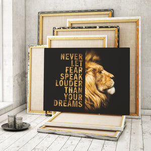 Chris Fabregas Fine Art Photography Motivational Canvas LION MOTIVATIONAL CANVAS, Inspirational Wall Decor Wall Art print