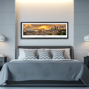 Chris Fabregas Fine Art Photography Panoramic Poster Seattle Skyline Panoramic Print From Beacon Hill Wall Art print