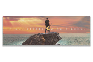 Chris Fabregas Fine Art Photography Poster Guitar Player Inspirational Wall Art Wall Art print