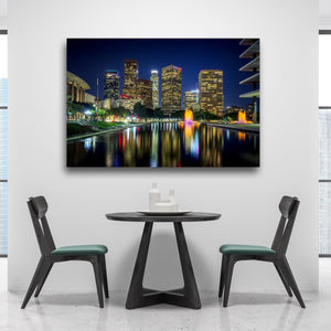 Chris Fabregas Photography Metal, Canvas, Paper Downtown Los Angeles At Night, Photography Wall Art Decor Wall Art print