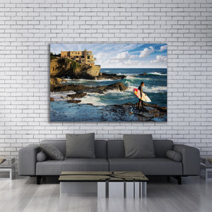 Chris Fabregas Photography Metal, Canvas, Paper High Surf In Laguna Beach, Wall Art Decor Wall Art print