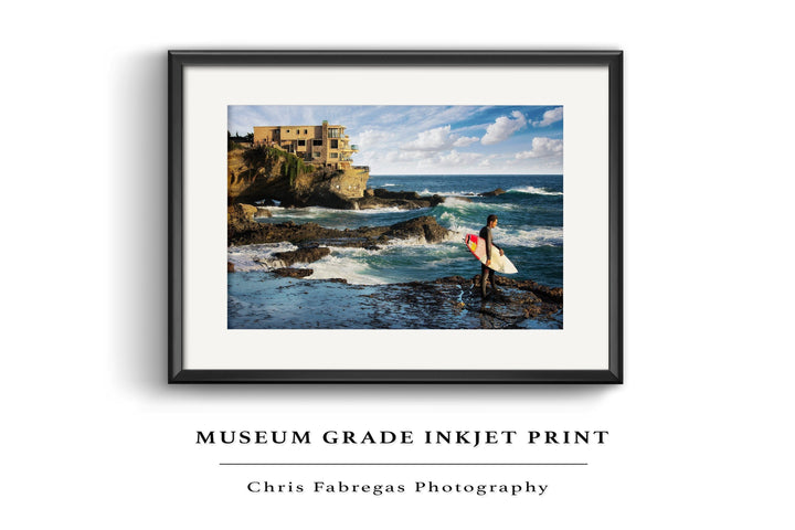 Chris Fabregas Photography Metal, Canvas, Paper High Surf In Laguna Beach, Wall Art Decor Wall Art print