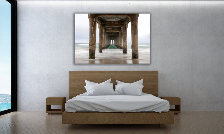 Chris Fabregas Photography Metal, Canvas, Paper Manhattan Beach Pier, Wall Art Decor Wall Art print