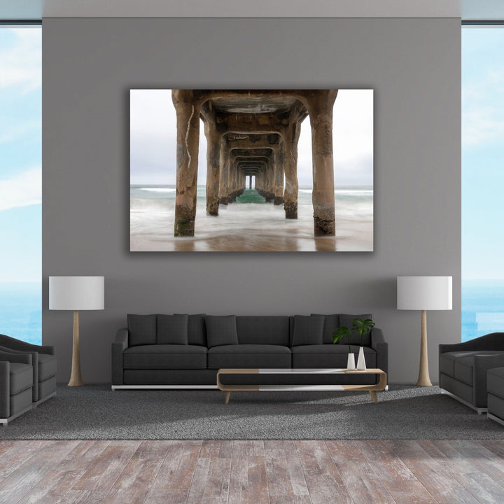 Chris Fabregas Photography Metal, Canvas, Paper Manhattan Beach Pier, Wall Art Decor Wall Art print