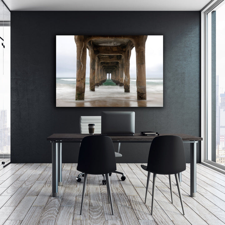 Chris Fabregas Photography Metal, Canvas, Paper Manhattan Beach Pier, Wall Art Decor Wall Art print