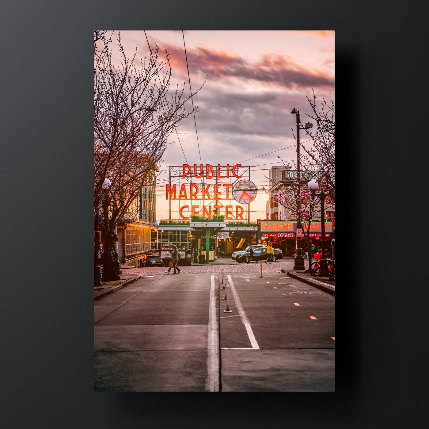 Pike Place Market Seattle displayed in a refined interior setting