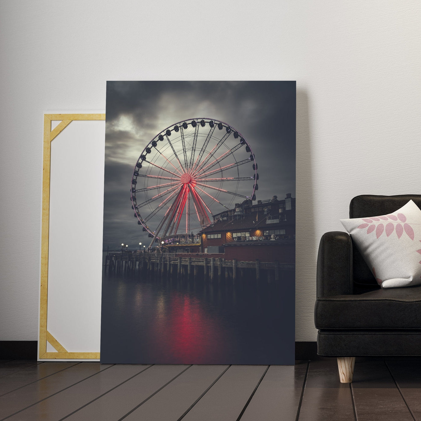 Seattle Great Wheel displayed in a styled room interior