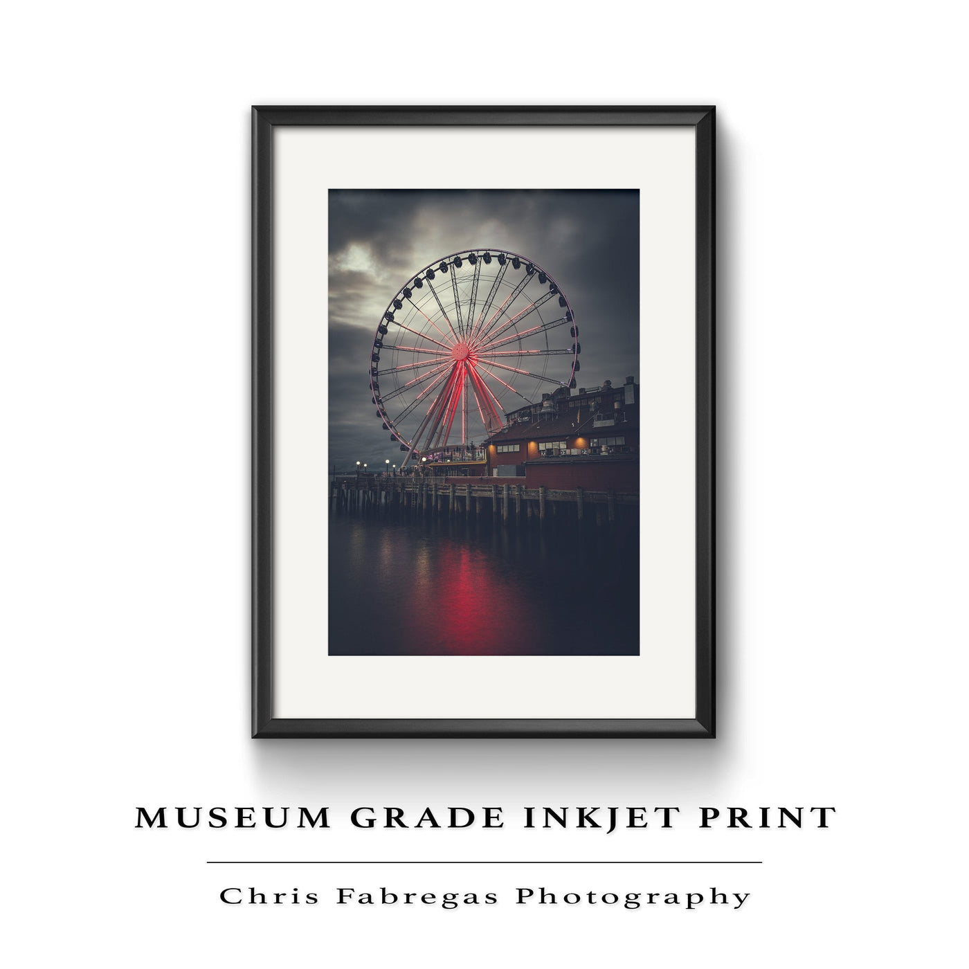 Seattle Great Wheel displayed in an elegant room interior
